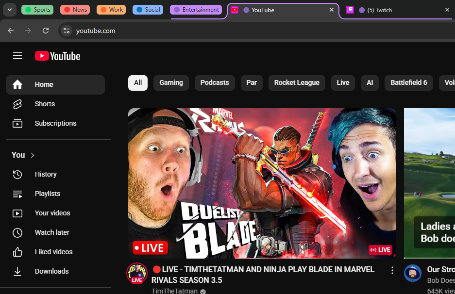 Entertainment Category